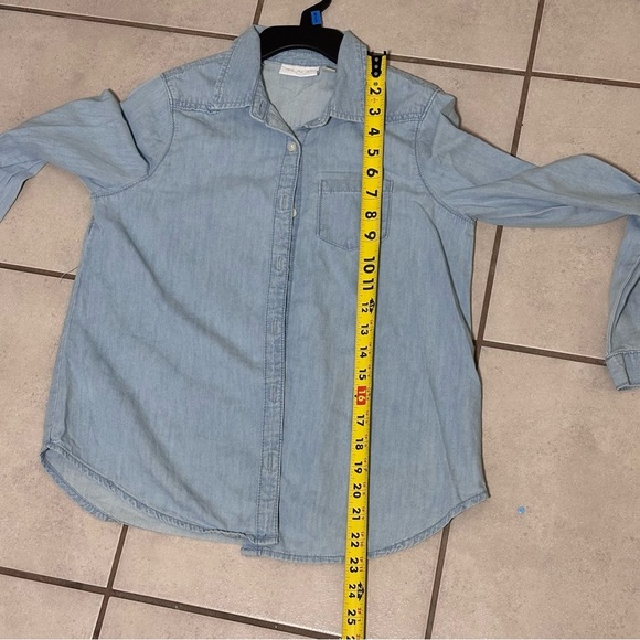 Children’s Place Girls‎ Button Down Denim Shirt Long Size Size 10/12 - Picture 7 of 7